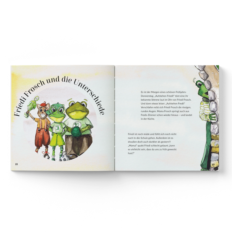 Friedi Frosch – Titelseite Geschichte
