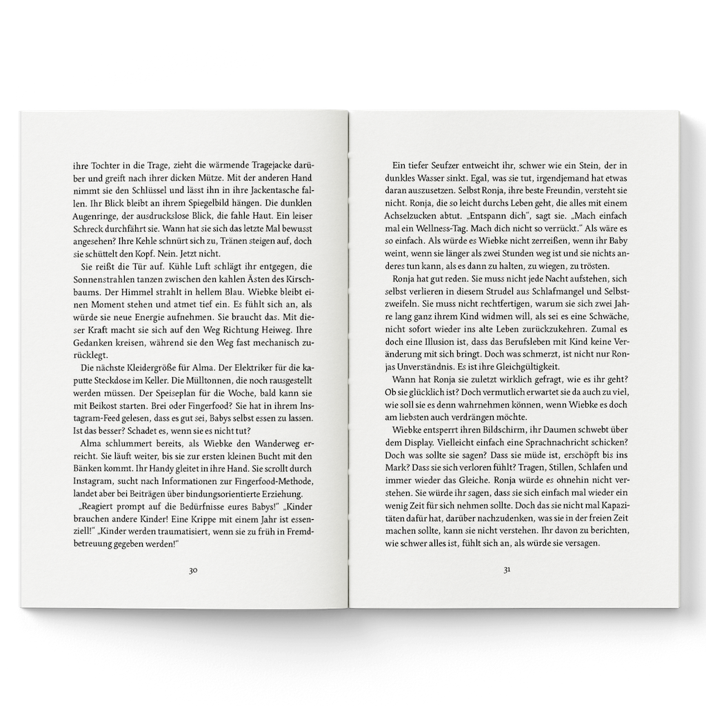 Zwei Mütter aus der Edelsteinstraße – Buchseiten