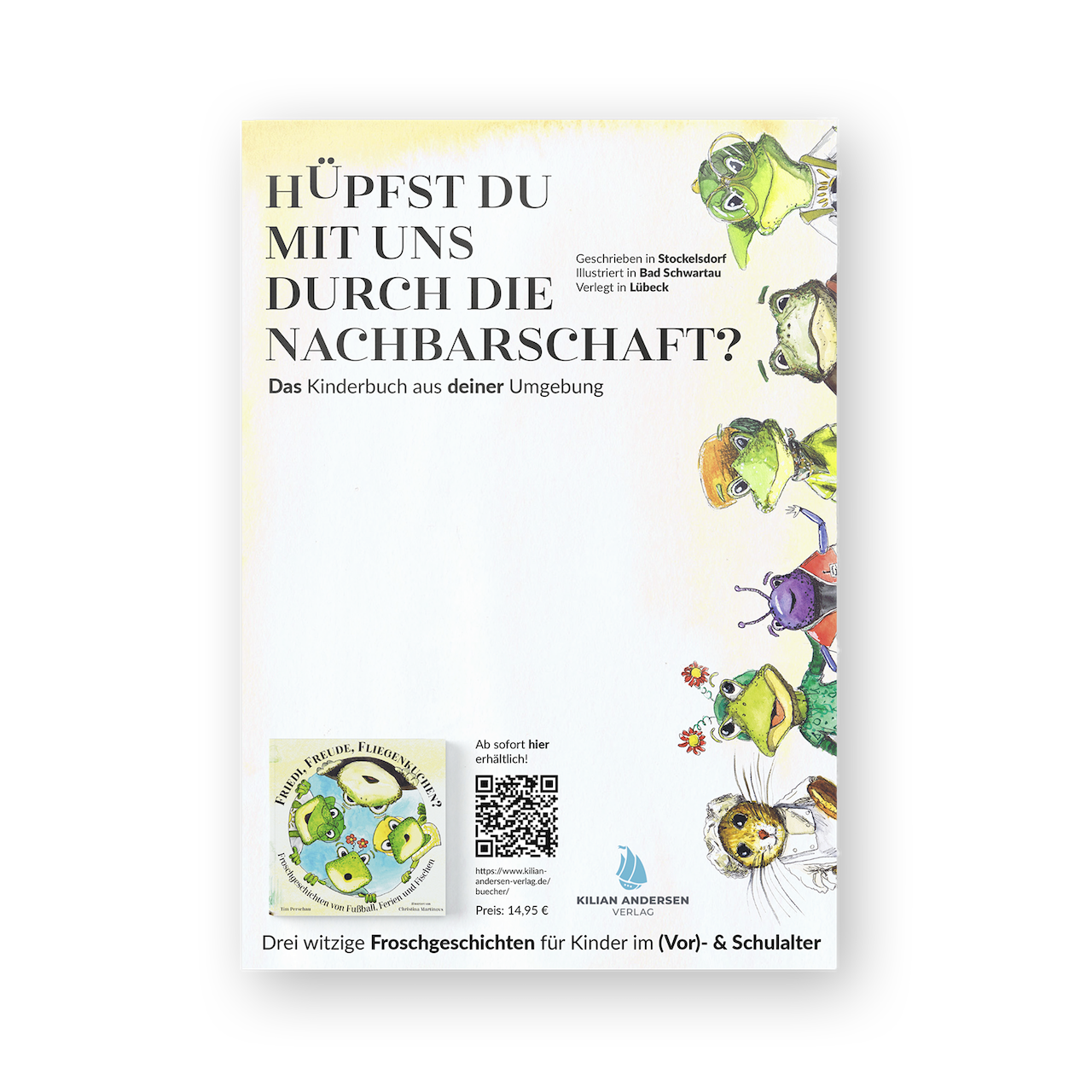 Plakat zum selbst eintragen von Lesungen Friedi Frosch